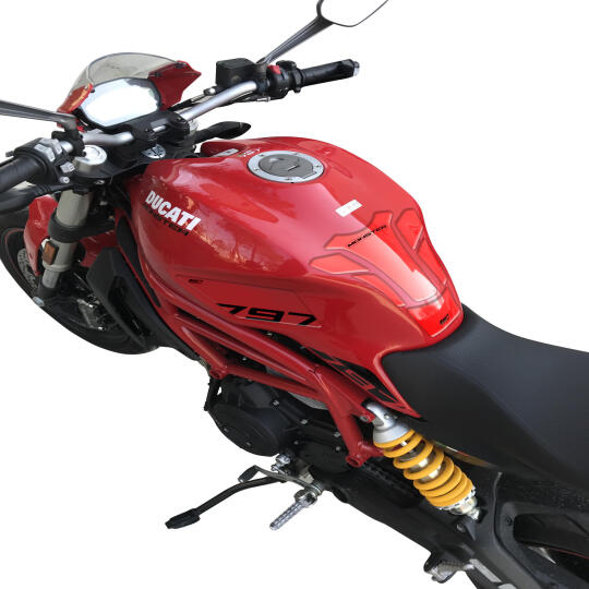 GP Kompozit Ducati Monster 797 2020 Uyumlu Tank Pad Kırmızı - 4