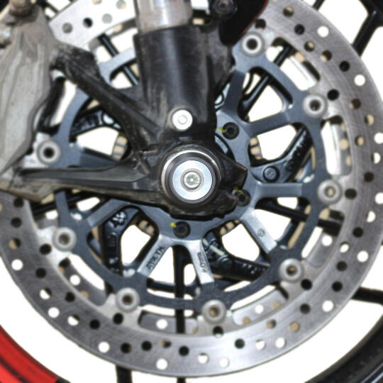 GP Kompozit Ducati Monster 821 2016-2020 Uyumlu Ön Arka Aks Koruma Takımı Siyah - 4