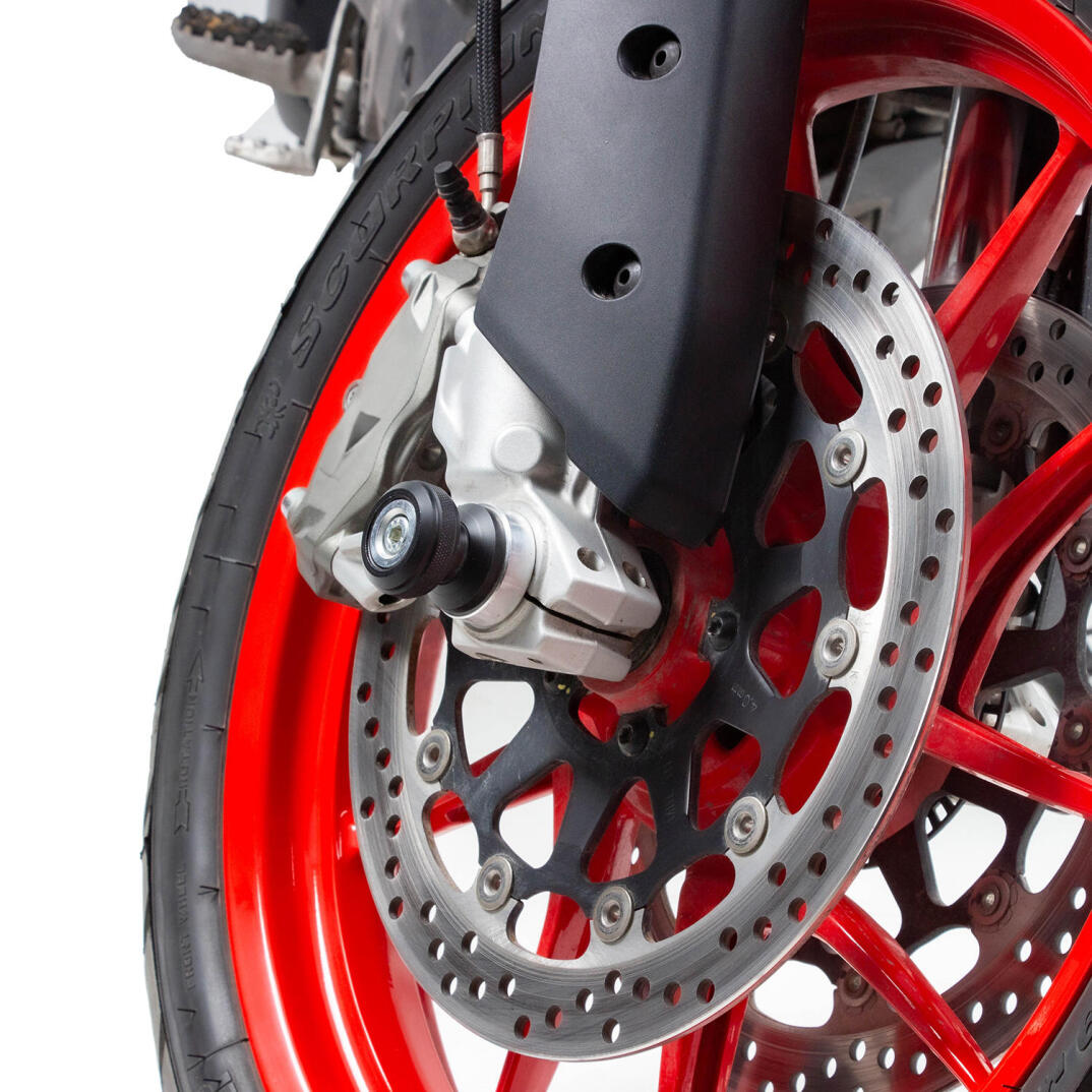 GP Kompozit Ducati Multistrada V2 2022-2023 Uyumlu Uyumlu Aks Koruma Takozu Seti Siyah - 3