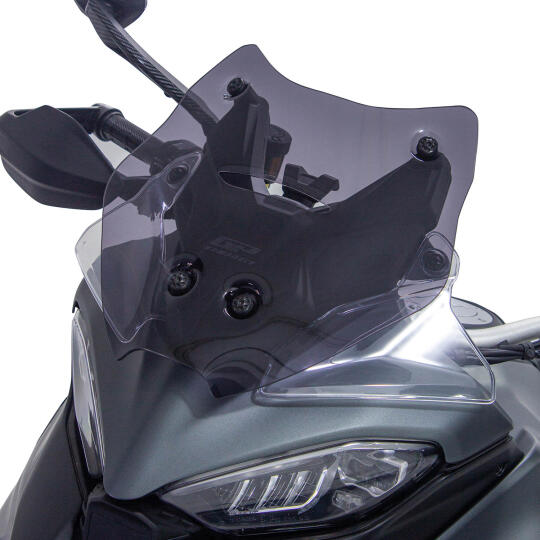 GP Kompozit Ducati Multistrada V4 2021-2023 Uyumlu Kısa Ön Cam Füme - 3