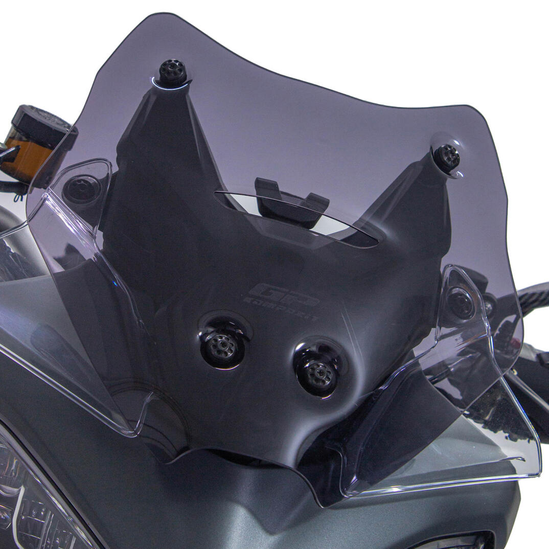 GP Kompozit Ducati Multistrada V4 2021-2023 Uyumlu Kısa Ön Cam Siyah - 2