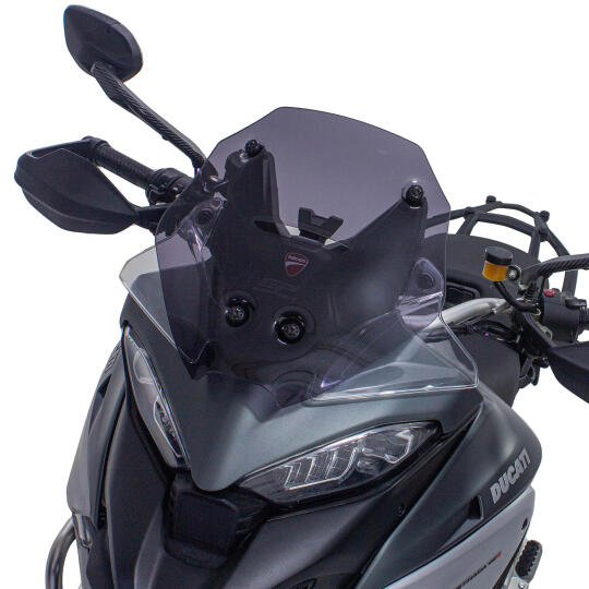 GP Kompozit Ducati Multistrada V4 2021-2023 Uyumlu Spor Ön Cam Şeffaf (1)