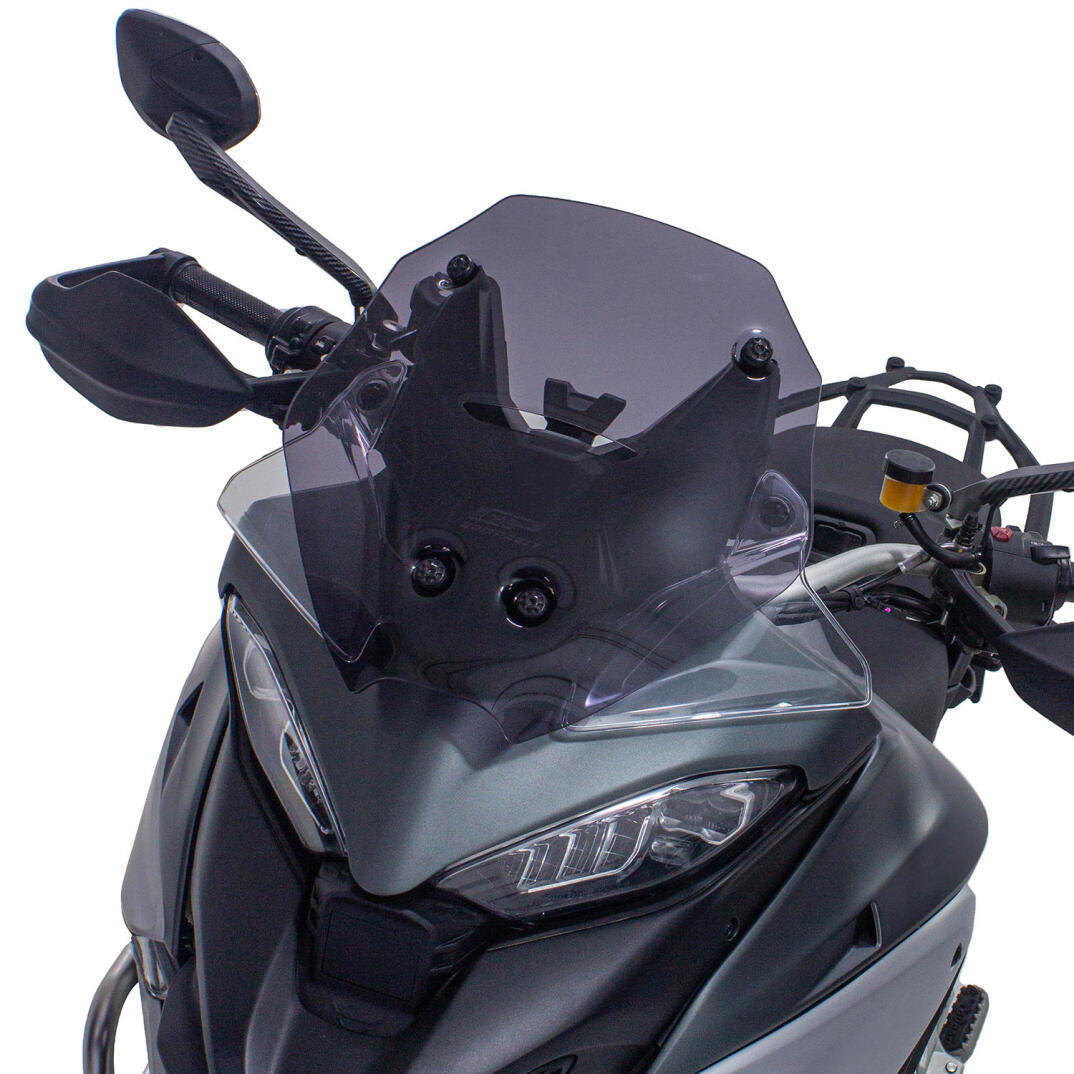 GP Kompozit Ducati Multistrada V4 2021-2023 Uyumlu Spor Ön Cam Siyah - 2