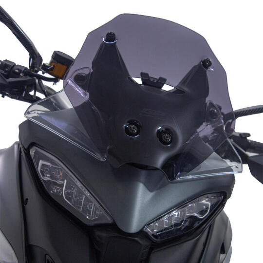 GP Kompozit Ducati Multistrada V4 2021-2023 Uyumlu Spor Ön Cam Siyah - 3