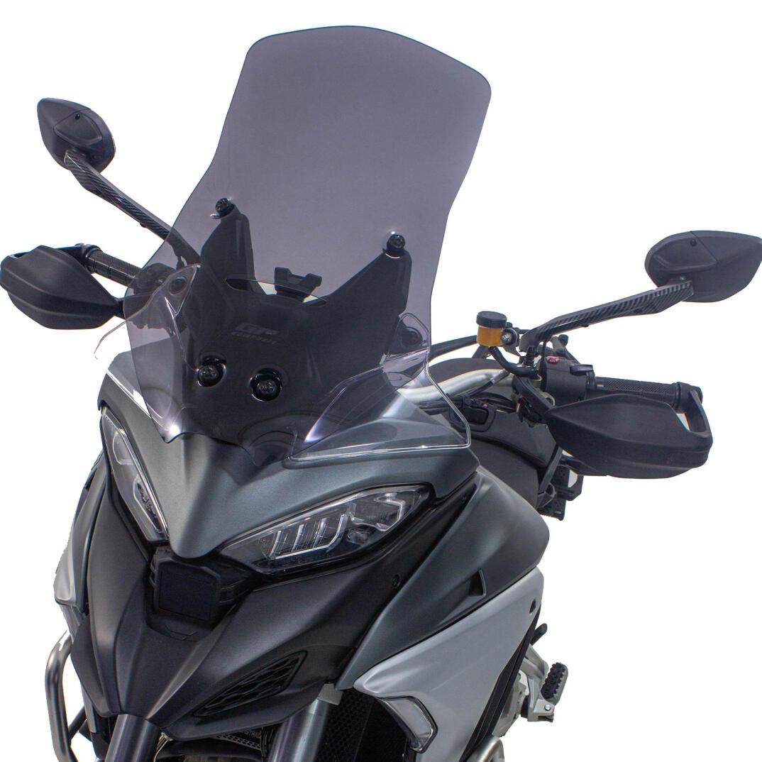 GP Kompozit Ducati Multistrada V4 2021-2023 Uyumlu Tur Camı Füme - 3