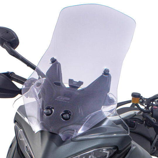 GP Kompozit Ducati Multistrada V4 2021-2023 Uyumlu Tur Camı Şeffaf (1)