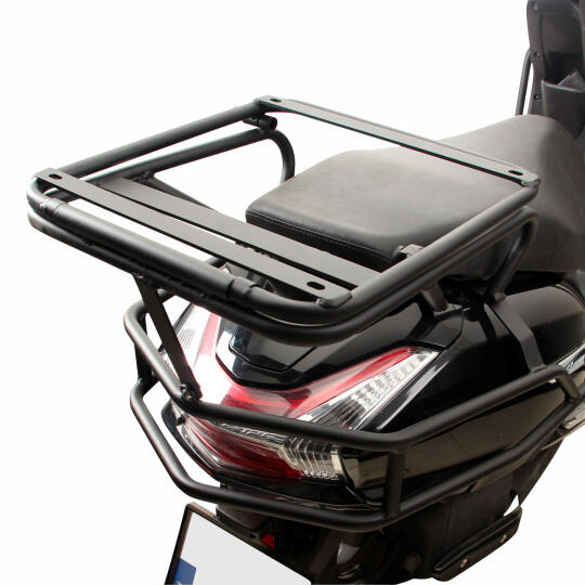 GP Kompozit Honda Activa 2023-2024 Uyumlu Damperli Arka Çanta Demiri Siyah - 4
