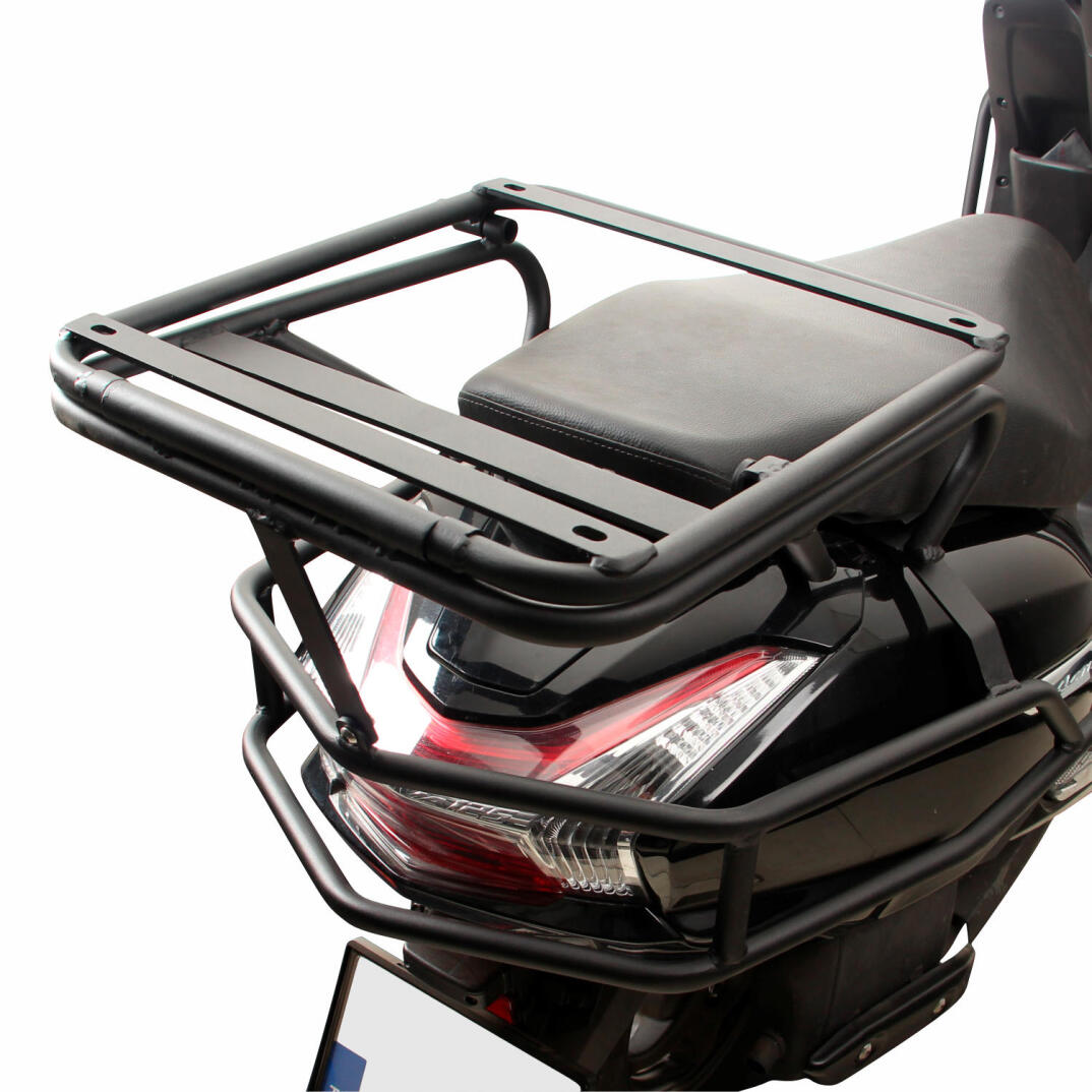 GP Kompozit Honda Activa 2023-2024 Uyumlu Damperli Arka Çanta Demiri Siyah - 4