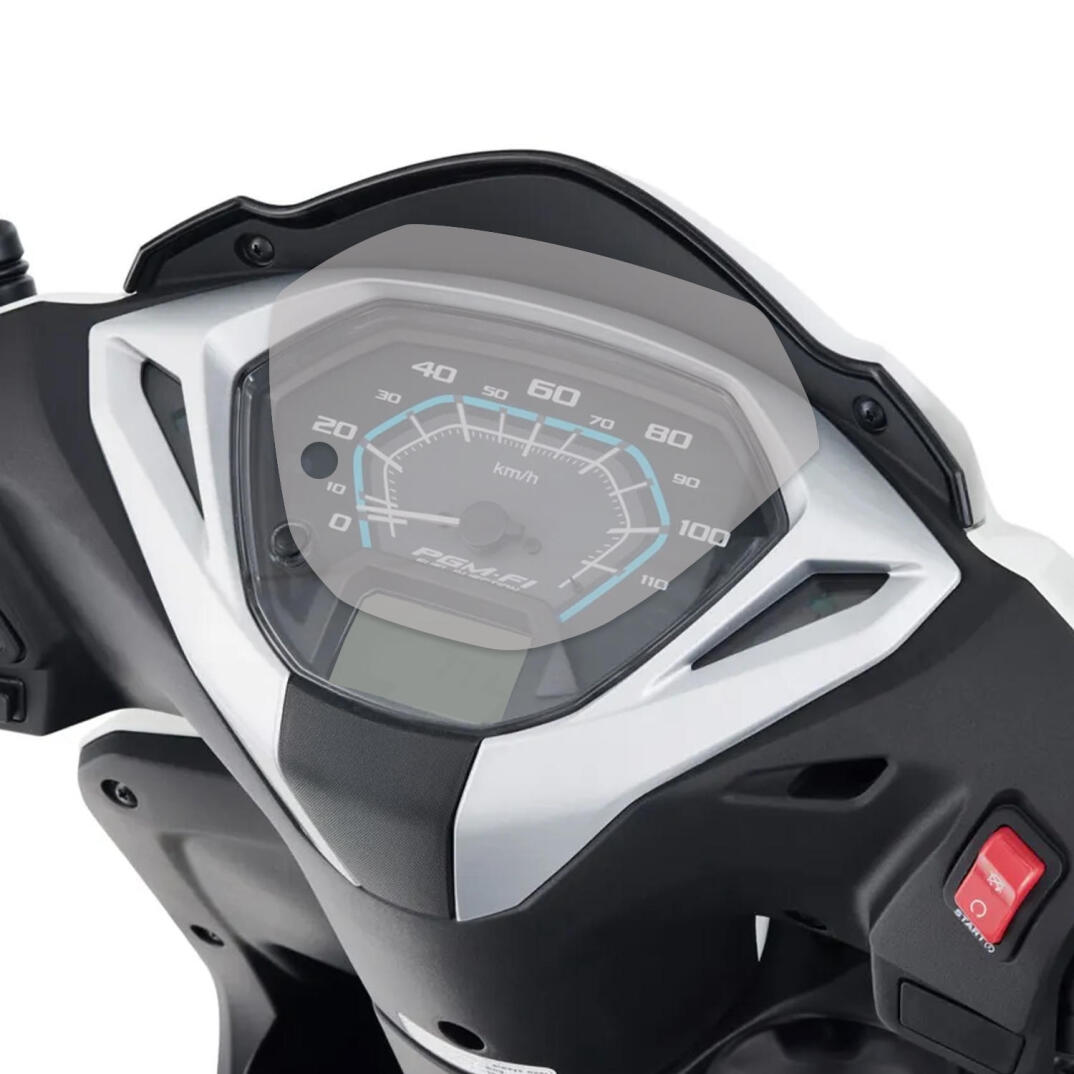 GP Kompozit Honda Activa 2023-2024 Uyumlu Motosiklet Ekran Koruyucu Şeffaf - 2
