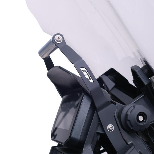 GP Kompozit Honda ADV 350 2023-2024 Uyumlu Telefon / Navigasyon Tutucu Cam Tipi Siyah - 4
