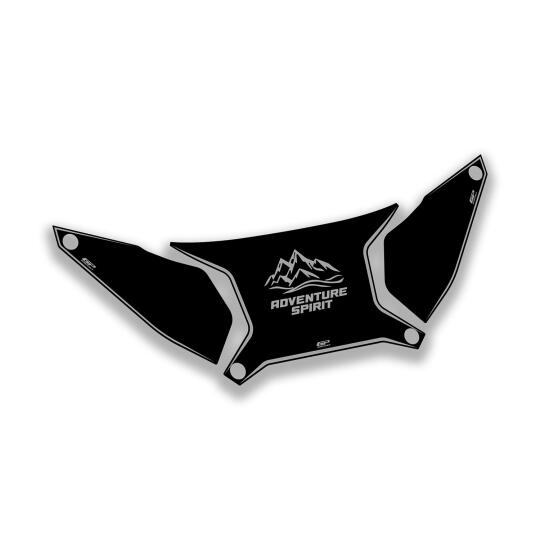 GP Kompozit Honda ADV 350 2023-2026 Uyumlu Çanta Üstü Sticker Siyah-Gri - 2