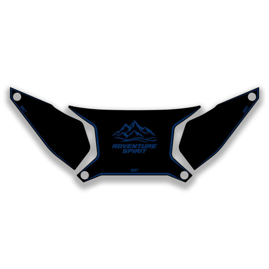 GP Kompozit Honda ADV 350 2023-2026 Uyumlu Çanta Üstü Sticker Siyah-Mavi