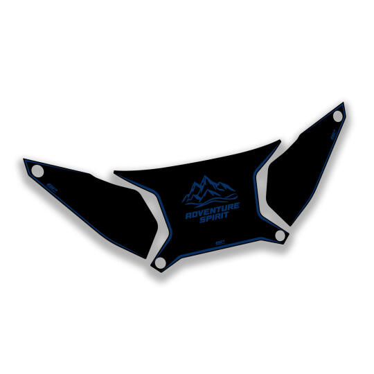 GP Kompozit Honda ADV 350 2023-2026 Uyumlu Çanta Üstü Sticker Siyah-Mavi - 2