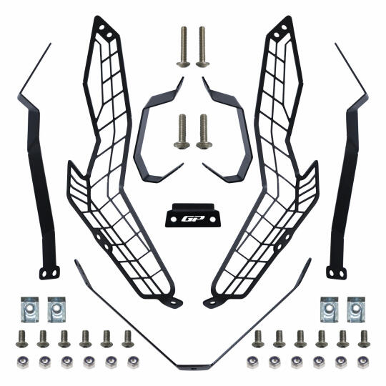 GP Kompozit Honda ADV 350 2023-2026 Uyumlu Far Koruma Siyah - 7