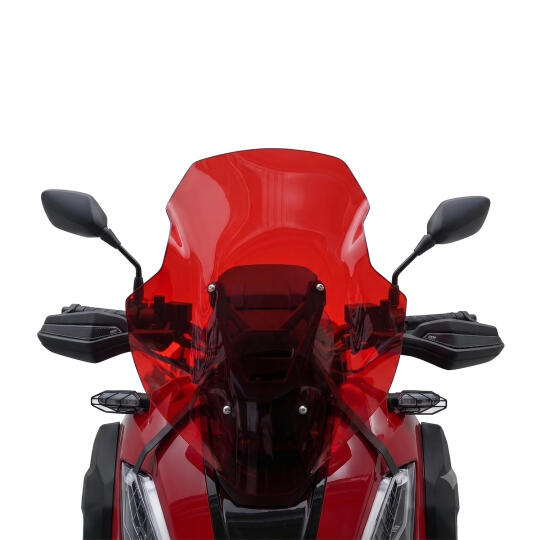 GP Kompozit Honda ADV 350 2023-2026 Uyumlu Renkli Ön Cam Kırmızı (1)