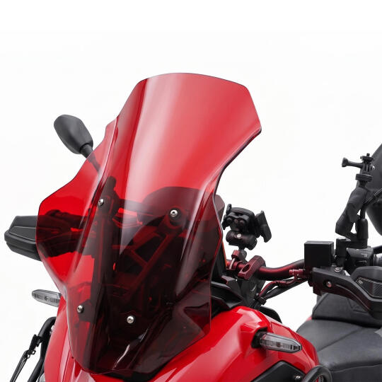 GP Kompozit Honda ADV 350 2023-2026 Uyumlu Renkli Ön Cam Kırmızı - 3