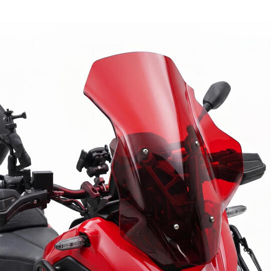 GP Kompozit Honda ADV 350 2023-2026 Uyumlu Renkli Ön Cam Kırmızı - 4