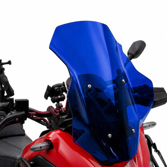 GP Kompozit Honda ADV 350 2023-2026 Uyumlu Renkli Ön Cam Mavi - 4