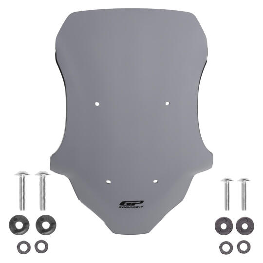 GP Kompozit Honda ADV 350 2023-2026 Uyumlu Kısa Ön Cam Gri - 4