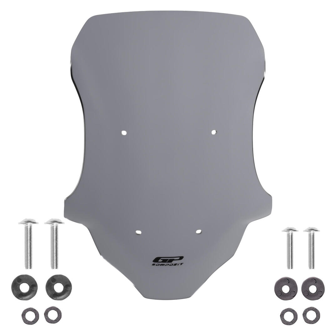 GP Kompozit Honda ADV 350 2023-2026 Uyumlu Kısa Ön Cam Gri - 4