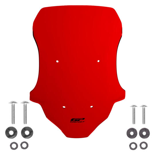 GP Kompozit Honda ADV 350 2023-2026 Uyumlu Kısa Ön Cam Kırmızı - 4