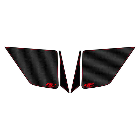 GP Kompozit Honda ADV 350 2023-2026 Uyumlu Sele Altı Tank Pad Karbon-Kırmızı