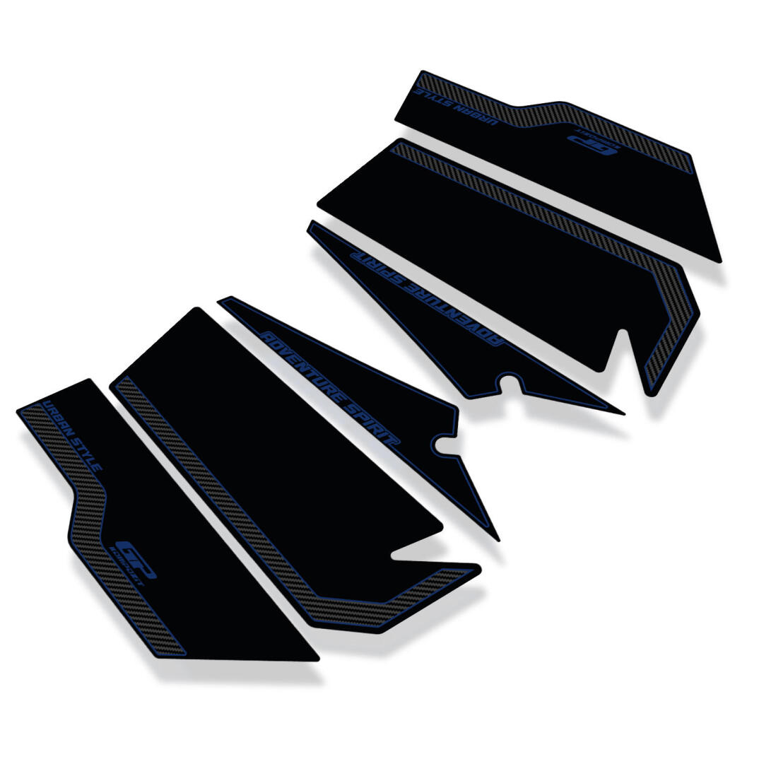 GP Kompozit Honda ADV 350 2023-2026 Uyumlu Yan Pad Karbon-Mavi - 2