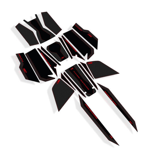 GP Kompozit Honda ADV 350 2023-2026 Uyumlu Yeni Seri Full Pad Seti Karbon-Kırmızı (1)