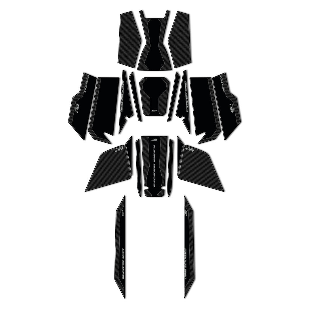 GP Kompozit Honda ADV 350 2023-2026 Uyumlu Yeni Seri Full Pad Seti Karbon - 1
