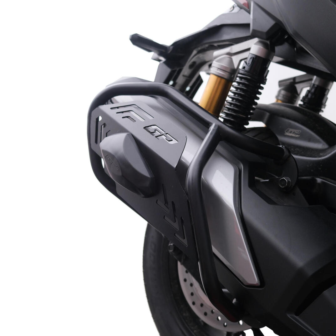 GP Kompozit Honda ADV 350 2025-2026 Uyumlu Kapaklı Egzoz Koruma Demiri Siyah - 3