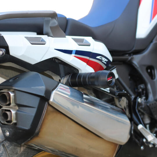 GP Kompozit Honda Africa Twin CRF1000L 2016-2019 Uyumlu Egzoz Koruma Takozu Siyah (1)
