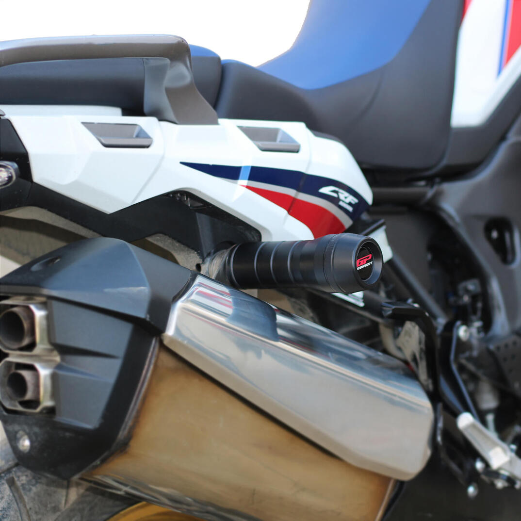 GP Kompozit Honda Africa Twin CRF1000L 2016-2019 Uyumlu Egzoz Koruma Takozu Siyah - 2