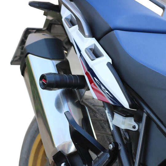 GP Kompozit Honda Africa Twin CRF1000L 2016-2019 Uyumlu Egzoz Koruma Takozu Siyah - 3