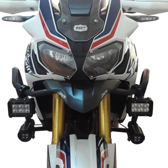 GP Kompozit Honda Africa Twin CRF1000L 2016-2019 Uyumlu Far Koruma Şeffaf (1)