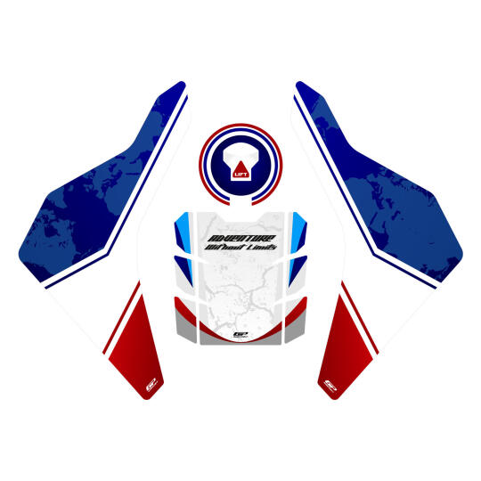 GP Kompozit Honda Africa Twin CRF1000L 2018-2019 Uyumlu Tank Pad Seti Tricolor