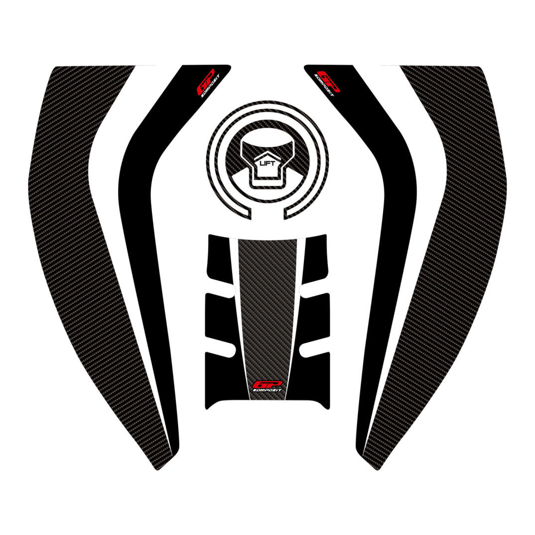GP Kompozit Honda Africa Twin CRF1000L Adventure 2016-2019 Uyumlu Tank Pad Seti Karbon - 1
