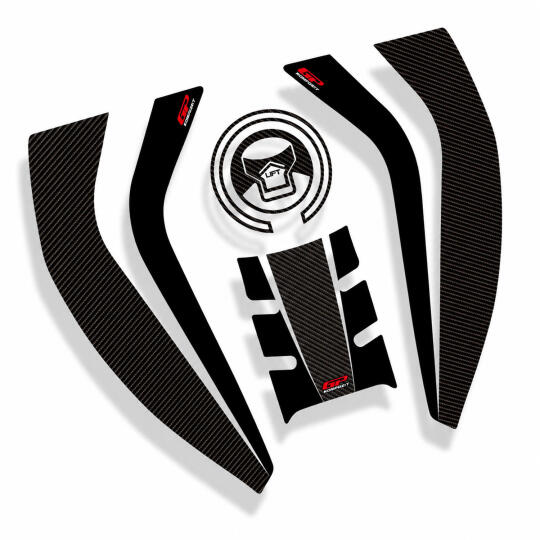 GP Kompozit Honda Africa Twin CRF1000L Adventure 2016-2019 Uyumlu Tank Pad Seti Karbon (1)