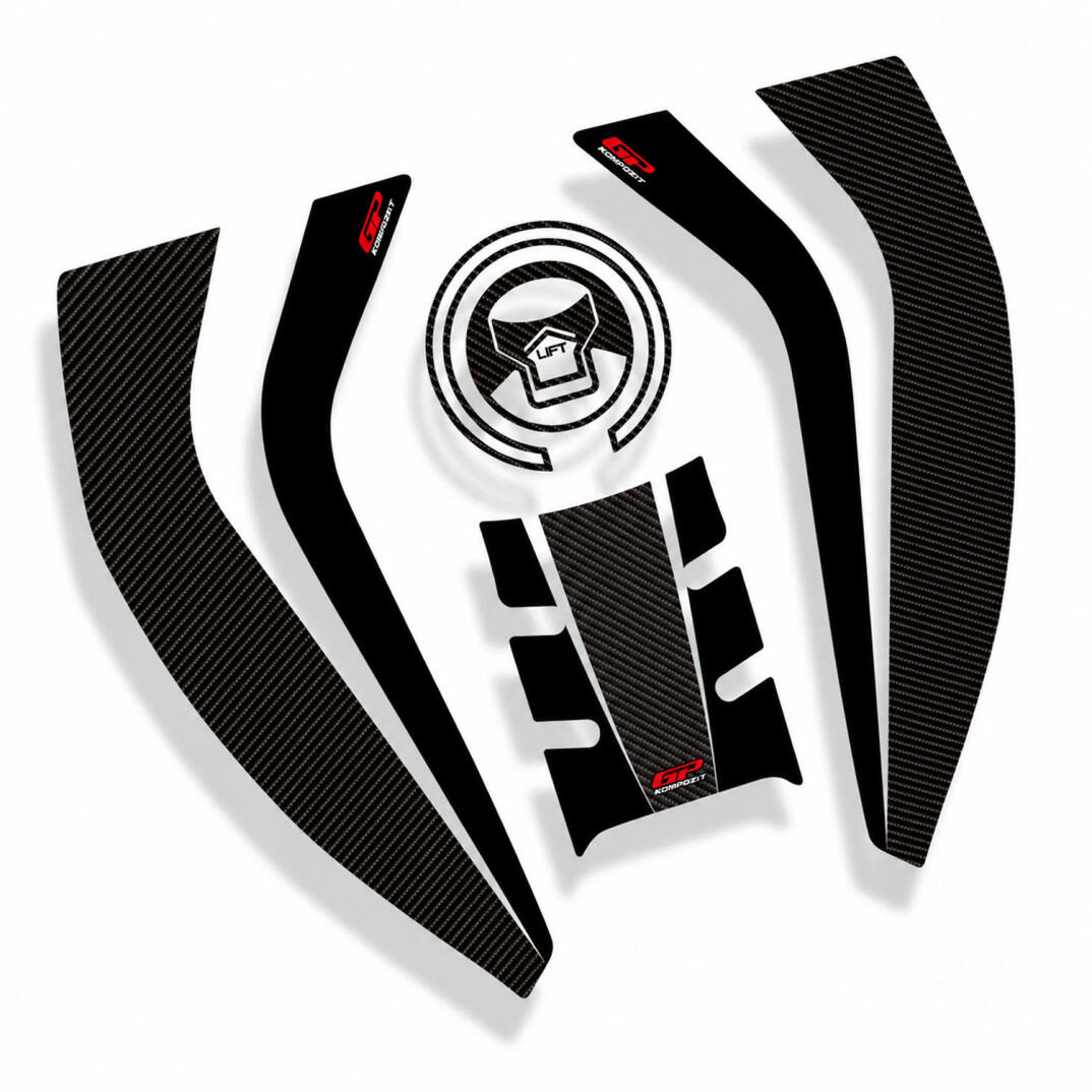 GP Kompozit Honda Africa Twin CRF1000L Adventure 2016-2019 Uyumlu Tank Pad Seti Karbon - 2