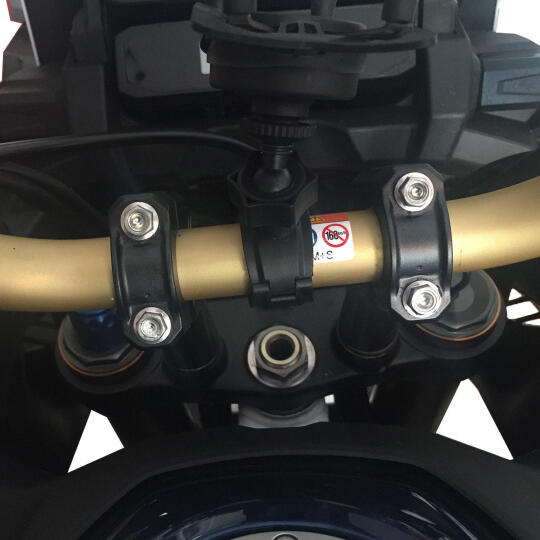 GP Kompozit Honda Africa Twin CRF1000L / CRF1100L 2016-2026 Uyumlu Gidon Yükseltme Siyah - 4