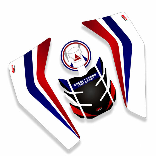 GP Kompozit Honda Africa Twin CRF1100L 2020-2023 Uyumlu Tank Pad Seti Beyaz (1)