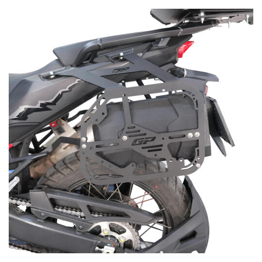 GP Kompozit Honda Africa Twin CRF1100L 2020-2024 Uyumlu Yan Çanta Demiri Siyah (1)