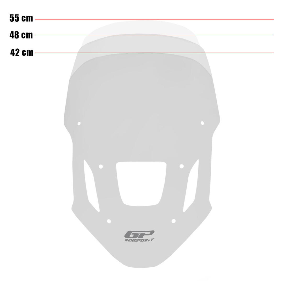GP Kompozit Honda Africa Twin CRF1100L 2025-2026 Uyumlu Ön Cam Şeffaf - 1