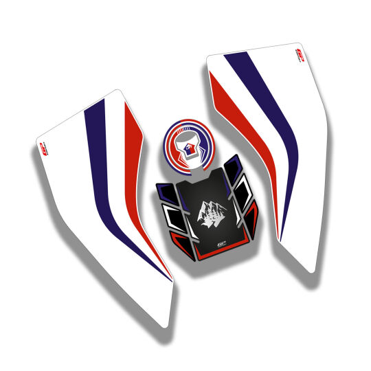 GP Kompozit Honda Africa Twin CRF1100L Adventure 2020-2023 Uyumlu Tank Pad Beyaz (1)