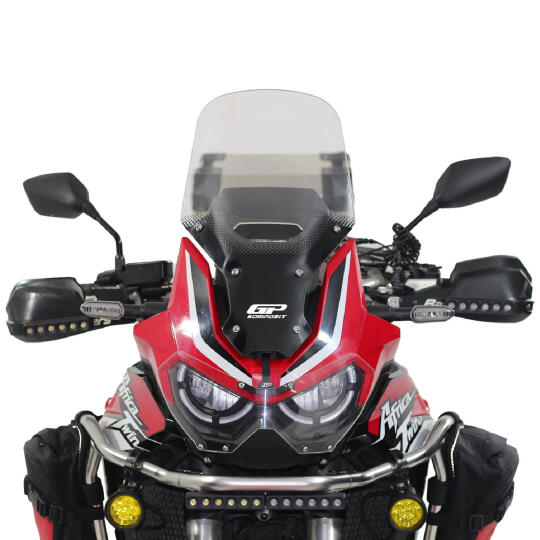 GP Kompozit Honda Africa Twin CRF1100L L1 2020-2023 Uyumlu Baskılı Ön Cam Füme (1)
