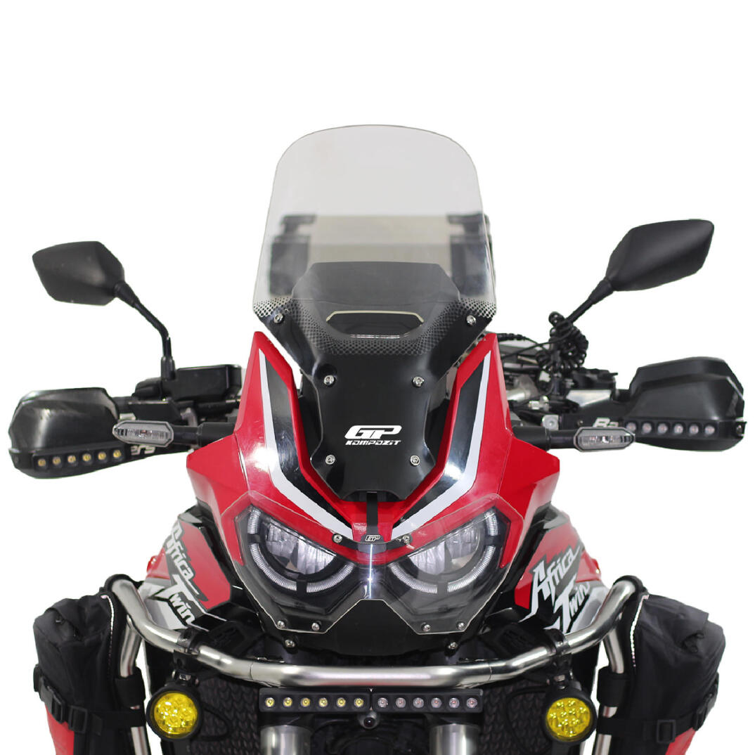 GP Kompozit Honda Africa Twin CRF1100L L1 2020-2023 Uyumlu Baskılı Ön Cam Şeffaf - 2