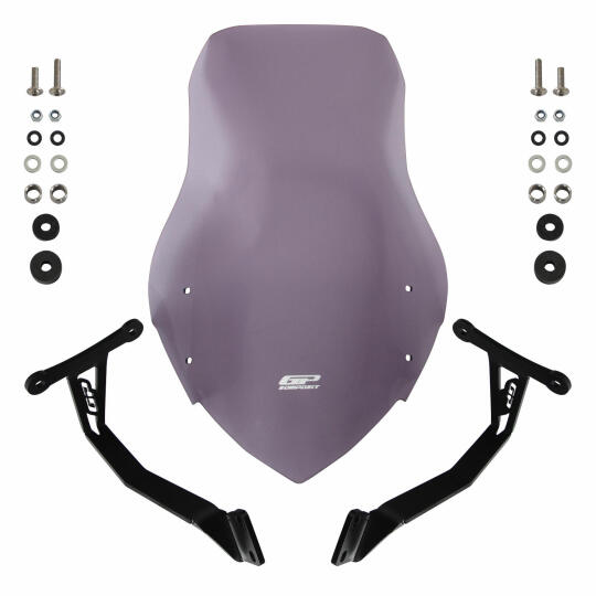 GP Kompozit Honda CB125F 2023-2024 Uyumlu Tur Camı Füme - 7