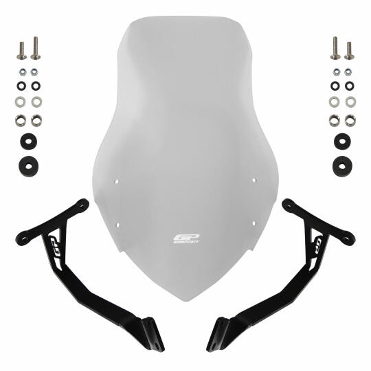 GP Kompozit Honda CB125F 2023-2024 Uyumlu Tur Camı Şeffaf - 7
