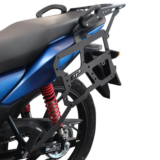 GP Kompozit Honda CB125F 2025-2026 Uyumlu Arka ve Yan Çanta Demiri Seti Siyah (1)
