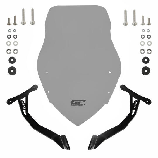 GP Kompozit Honda CB125F 2025-2026 Uyumlu Ön Cam Füme - 7