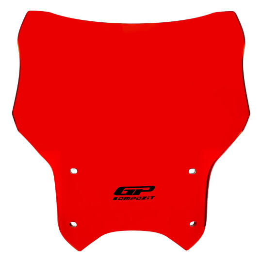 GP Kompozit Honda CB125R 2012-2024 Uyumlu Kısa Ön Cam Kırmızı (1)